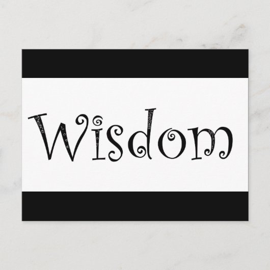 Wisdom Briefkaart (Voorkant)
