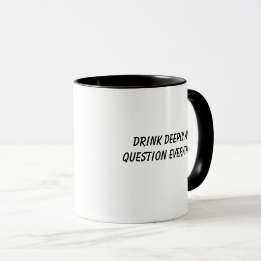 Wisdom 'Drink Deeply and Question Everything' Mok (Voorkant rechts)