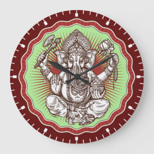 Wisdom Ganapati India Hindu Lord Ganesha Elephant Grote Klok