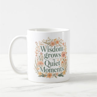 Wisdom Groeit In Stille Momenten Inspirerend Koffiemok