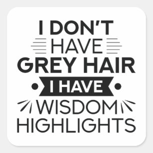 Wisdom Highlights Vierkante Sticker