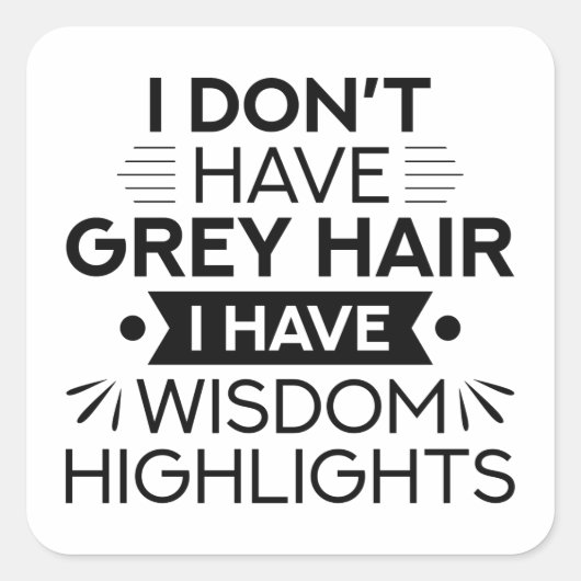 Wisdom Highlights Vierkante Sticker (Voorkant)