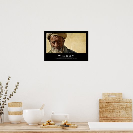 Wisdom: Inspirerend prijsopgave 2 Poster (Keuken)