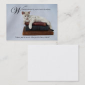 Wisdom (kat) Business/Calling Card Contactkaartje (Voorkant / Achterkant)