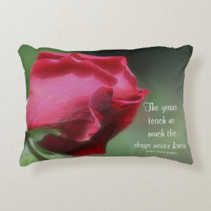 Wisdom Life Quote Rosebud Inspirerend Accent Kussen