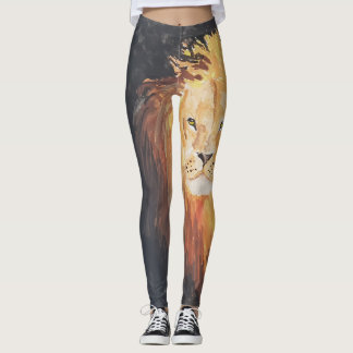 "Wisdom" Lion Leggings