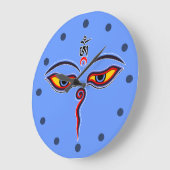 Wisdom-ogen van boeddha - Bodhnath - tempelogen Grote Klok (Hoek)