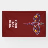 Wisdom-ogen van boeddha - Bodhnath - tempelogen Spandoek (Horizontaal)