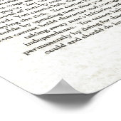 Wisdom op Parchment=Abraham Lincoln Poster (Hoek)