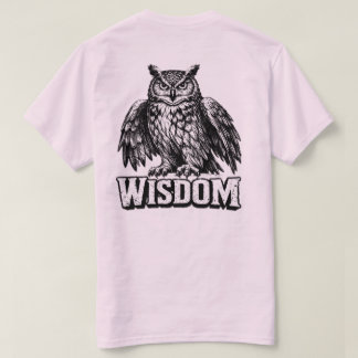 “Wisdom” Owl Graphic T-Shirt – Vintage Knowledge 