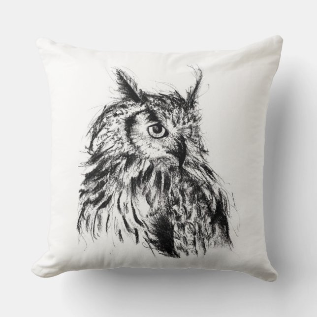 Wisdom Owl Kussen (Voorkant)