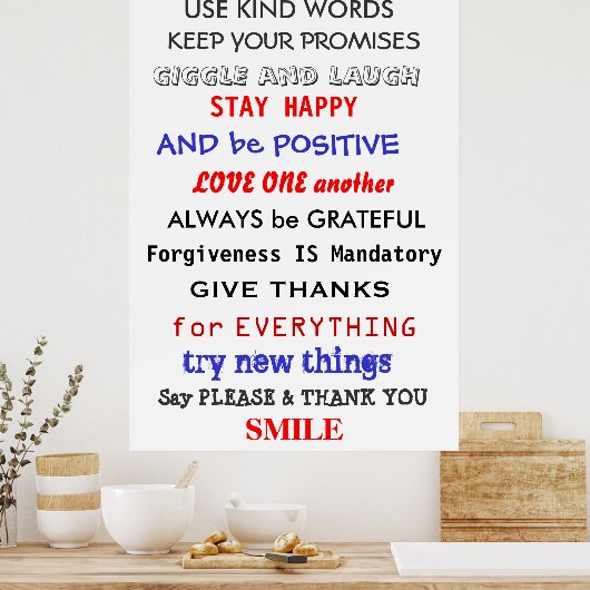 Wisdom Poster (Keuken)