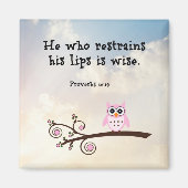 Wisdom - Proverbs 10:19, Magneet (Voorkant)