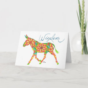 Wisdom Quilt Mule van Sherry Jarvis Folded Kaart