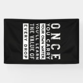 Wisdom Quote Design - waarde van elke druppel Spandoek (Horizontaal)