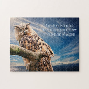 Wisdom Quote Owl puzzel