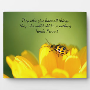 Wisdom Tabletop Plaque met Easel Fotoplaat