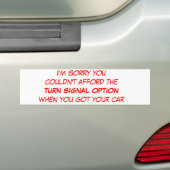 Wisdom tijdens het rijden bumpersticker (Op auto)
