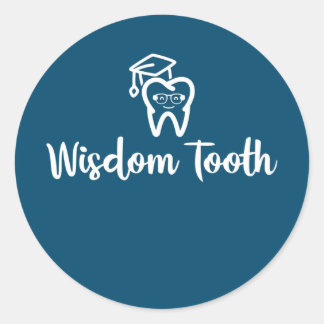 Wisdom tooth Dentist Dental hygienist Doctor Ronde Sticker
