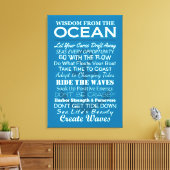 Wisdom uit de oceaan canvas afdruk (Insitu (Woonkamer))