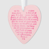 Wisdom van bovenstaande gepersonaliseerde scriptve ornament (voorkant)