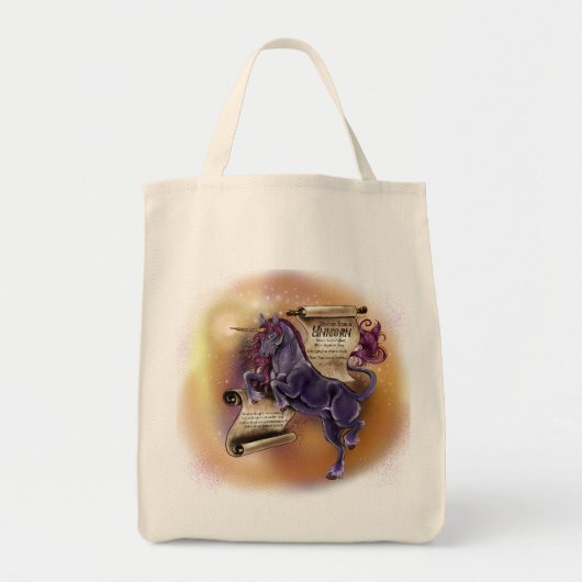 Wisdom van een Unicorn shopping tas (Voorkant)