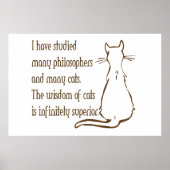 Wisdom van katten poster (Voorkant)