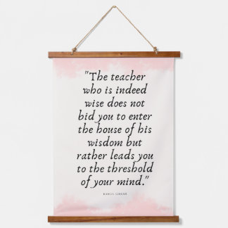 Wisdom van leraren Kahlil Gibran Quote Wall Art Hangend Wandkleed