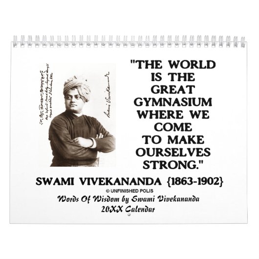 Wisdom van Swami Vivekananda 20XX kalender (Hoes)