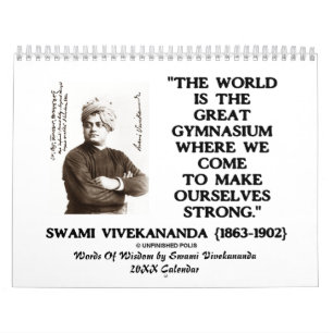 Wisdom van Swami Vivekananda 20XX kalender