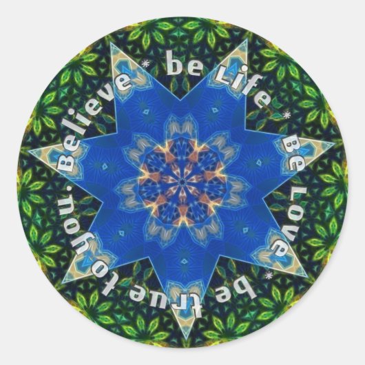 Wisdom Words - Be Life Sticker (Devant)