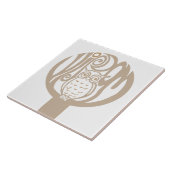 Wisdouil in een boom tegeltje (Zijkant)