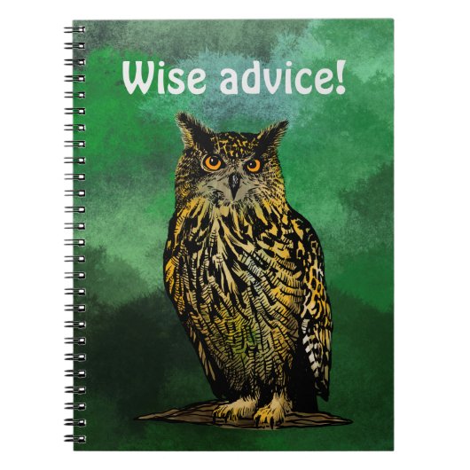 Wise Advisory Owl Notitieboek (Voorkant)