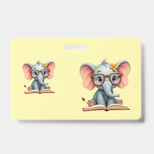 Wise Baby Elephant Badge (Voorkant)