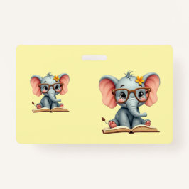 Wise Baby Elephant Badge