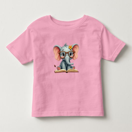 Wise Baby Elephant Kinder Shirts (Voorkant)