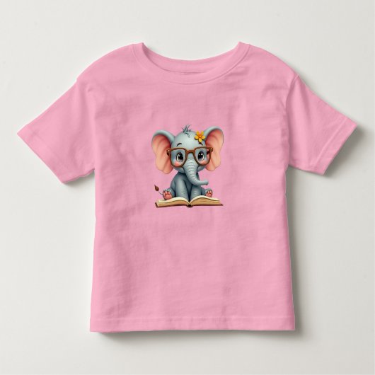 Wise Baby Elephant Kinder Shirts (Voorkant)