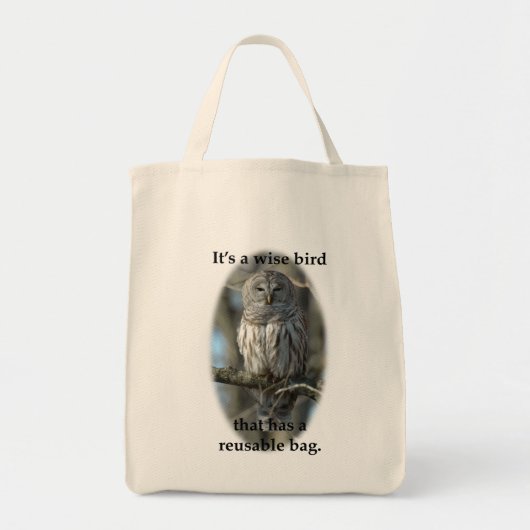 WISE BIRD TOTE BAG (Voorkant)