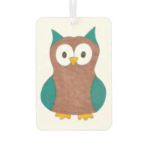 Wise Brown Owl Bird Hoot Animal Cadeft Luchtverfrisser