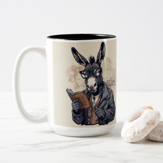 Wise Donkey — Mug (Avec donut)