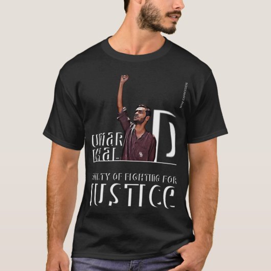Wise Expression UMAR KHALID est MON T-shirt HERO (Devant)