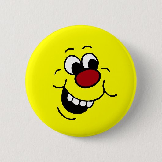 Wise Face Grumpey Ronde Button 5,7 Cm (Voorkant)