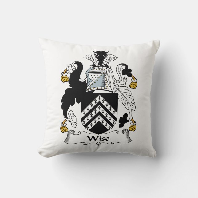 Wise Family Crest Kussen (Voorkant)