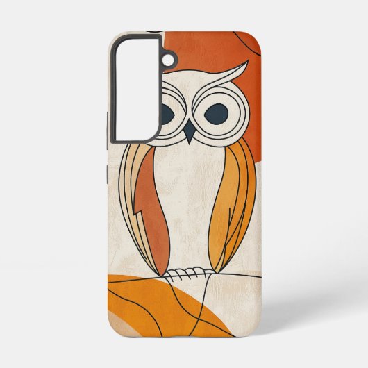 Wise Gaze Owl telefoonhoesje Samsung Galaxy Hoesje (Achterkant)