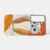 Wise Gaze Owl telefoonhoesje Samsung Galaxy Hoesje (Achterkant horizontaal)