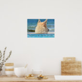 Wise Inspirerend Quote met German Shepherd Pup Poster (Keuken)