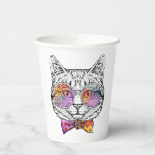 Wise Kat Kat Papieren Bekers