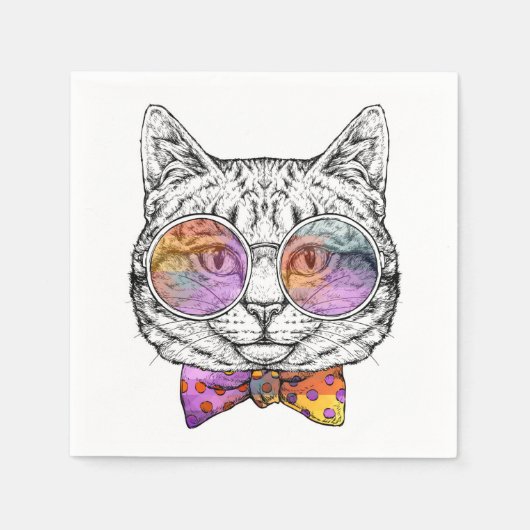 Wise Kat Kat Servet (Voorkant)