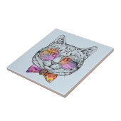 Wise Kat Kat Tegeltje (Zijkant)