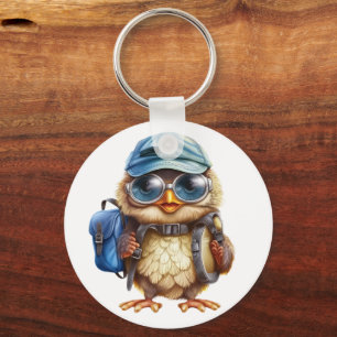 Wise Little Traveler - Kind Uil met rugzak Sleutelhanger